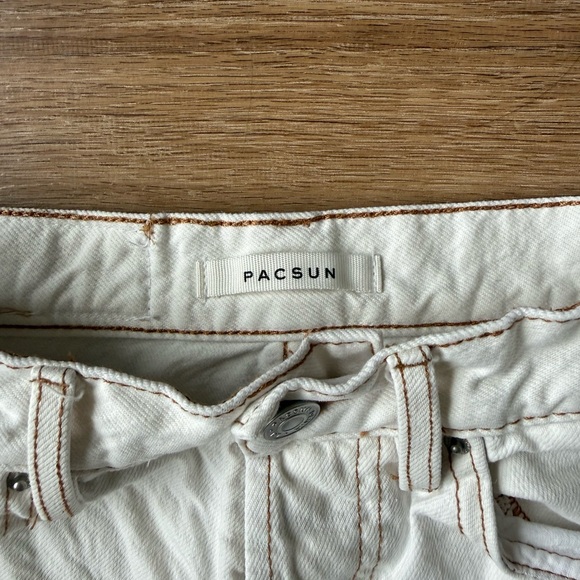 PacSun High Rise Cream Jeans - Picture 2 of 4